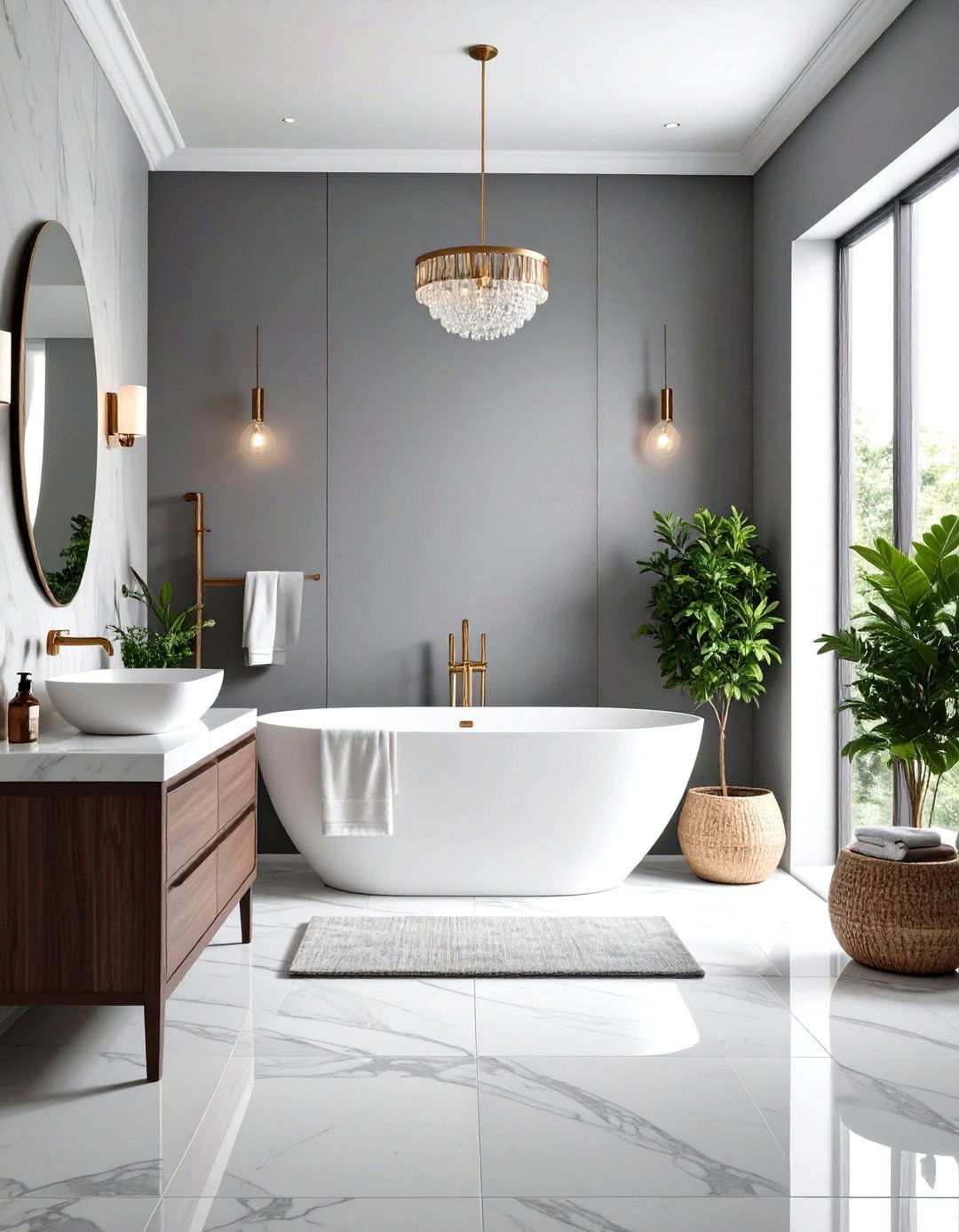 Light French Gray Bathroom Retreat - 24 Light Gray Paint Colors for Your House