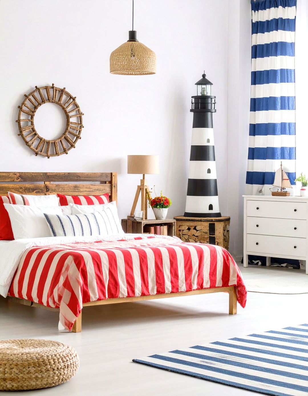 Lighthouse Keepers Nautical Bedroom - 24 Pirate-themed Bedroom Ideas