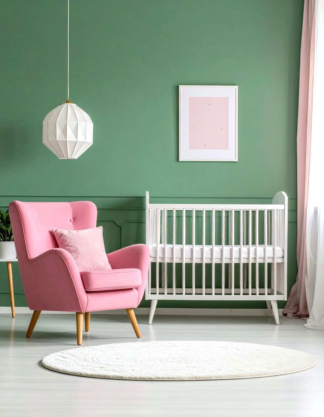 Lime Green and Hot Pink Retro Nursery - 24 Pink and Green Nursery Ideas