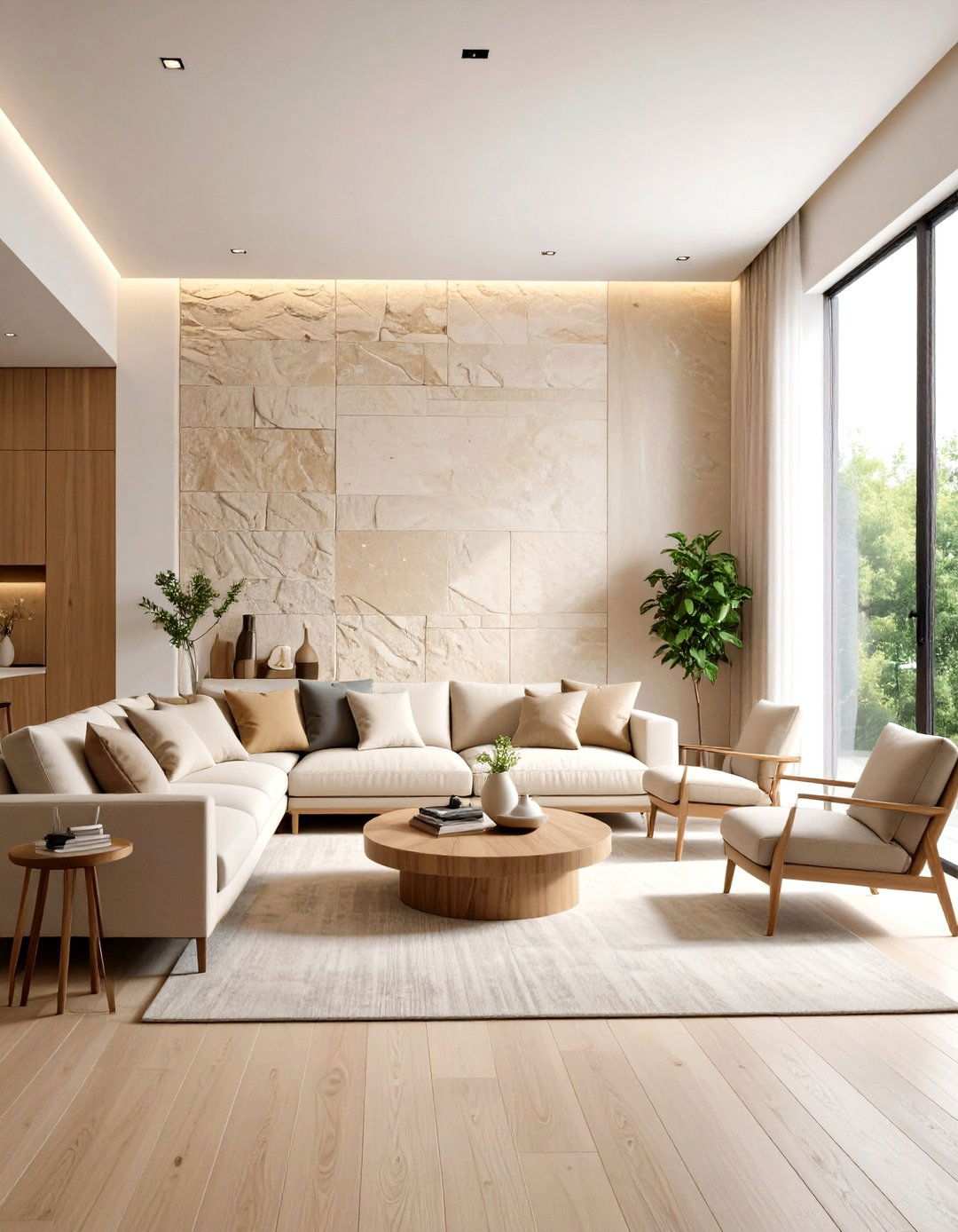 Limestone Accent Interior Walls - 24 Stone Wall Ideas