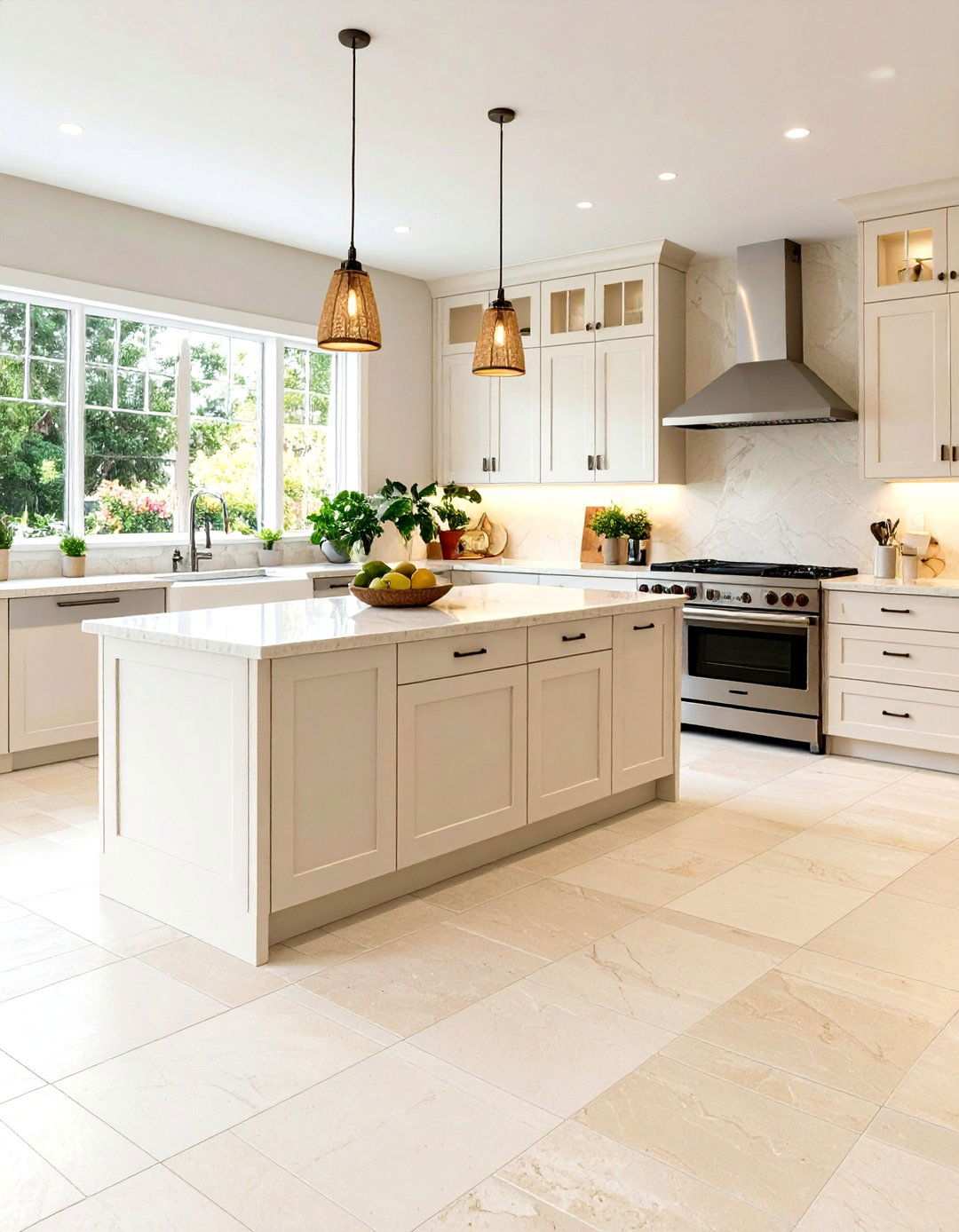 Limestone Floor Tile Kitchen - 24 Tuscan Kitchen Design Ideas