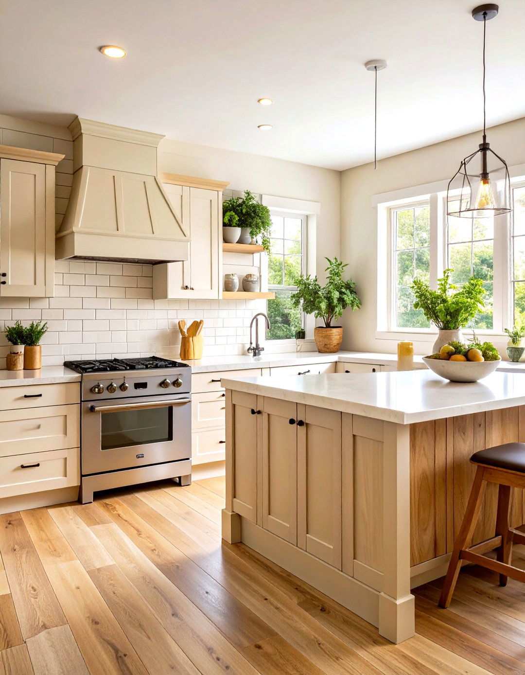 Limestone Subway Tiles - 24 Rustic Backsplash Ideas