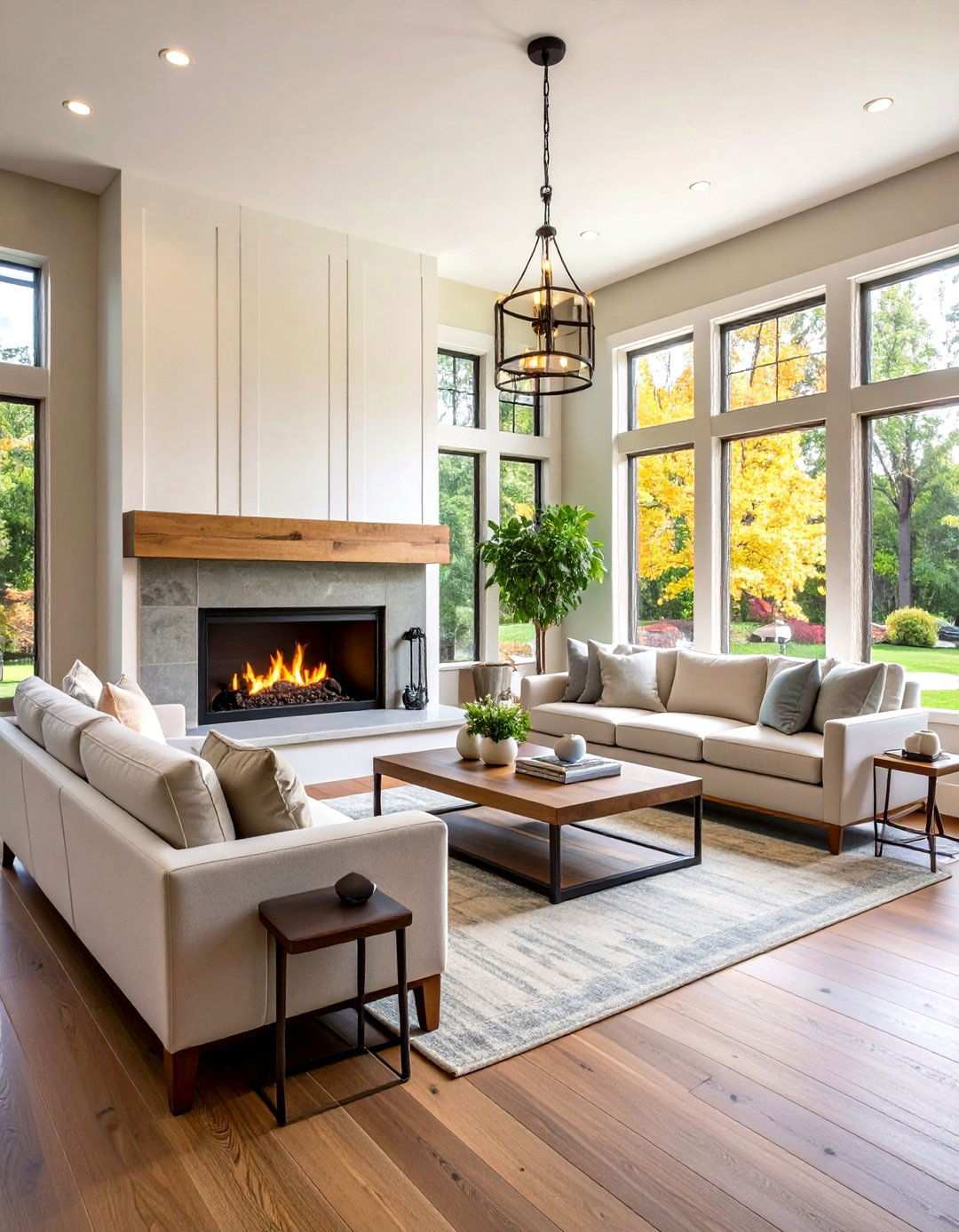 Linear Fireplaces with Built In Seating - 24 linear fireplace ideas
