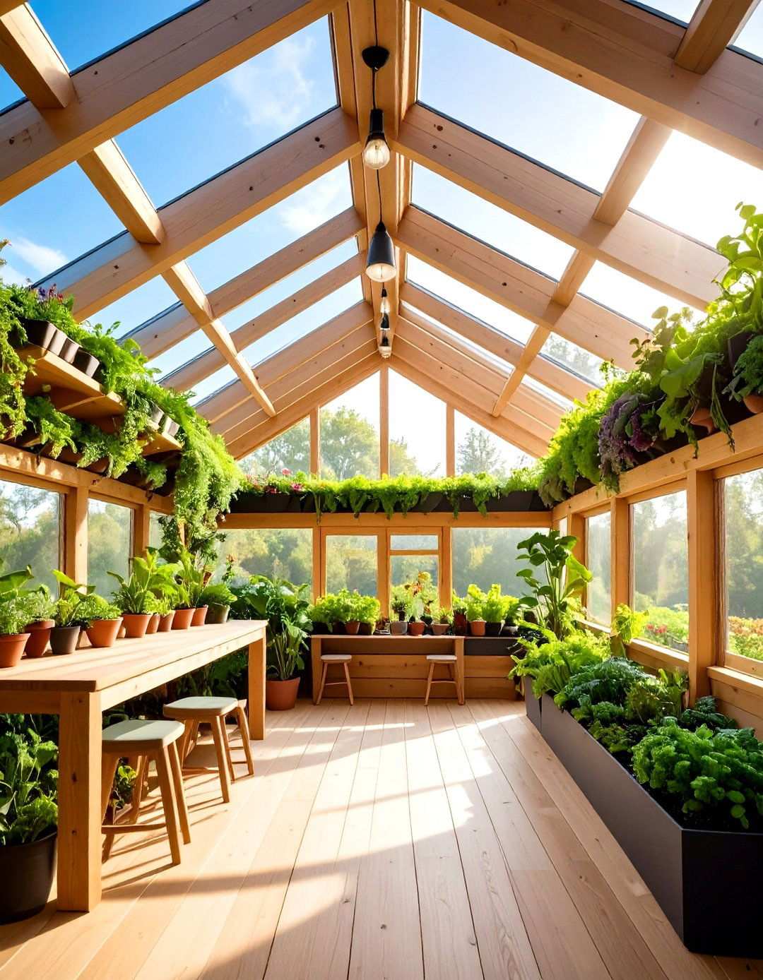 Living Roof Ceiling with Integrated Plant Systems - 24 Shed Ceiling Ideas