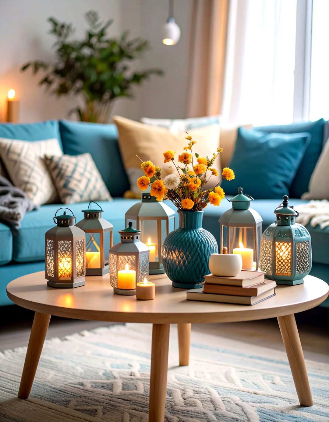 Living Room Coffee Table Styling - 24 Lantern Decor Ideas