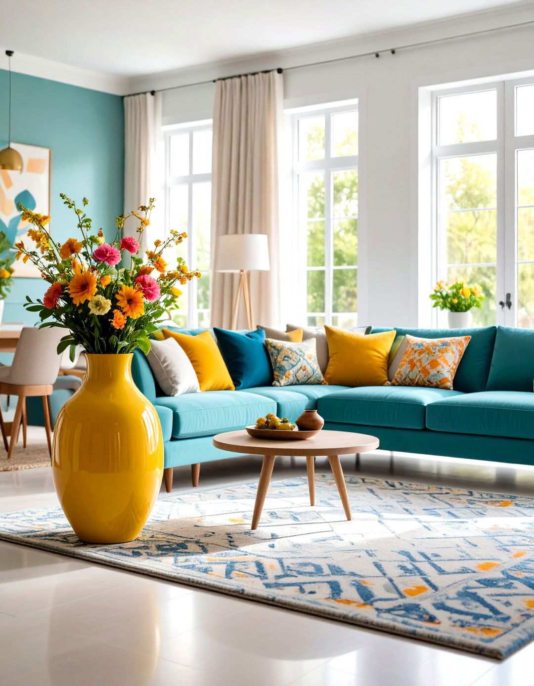 Living Room Floor Vase Focal Point - 24 Large Floor Vase Decoration Ideas
