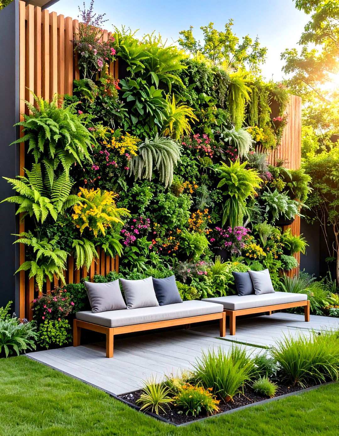 Living Wall Feature - 24 Zen Garden Ideas