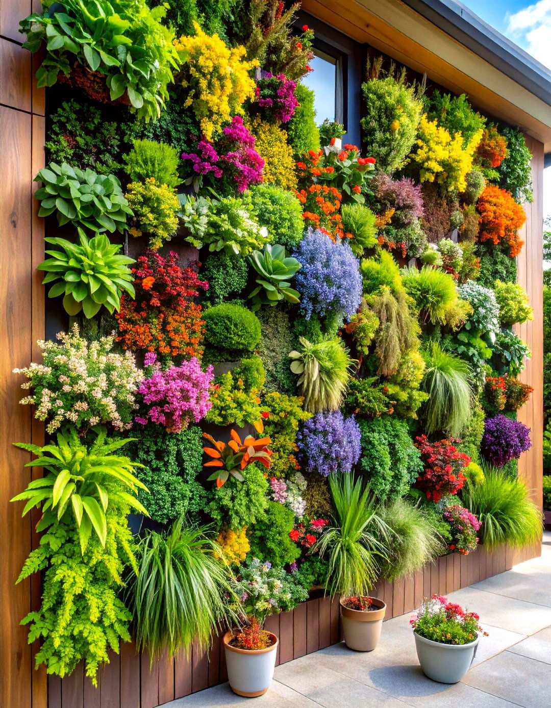 Living Wall Vertical Gardens - 24 Mid-century Modern Landscaping Ideas