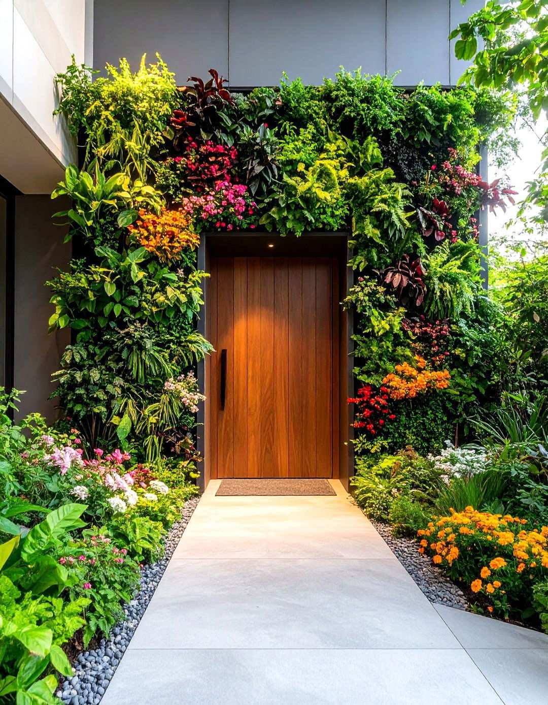 Living Wall Wedding Entrance - 24 Wedding Entrance Ideas