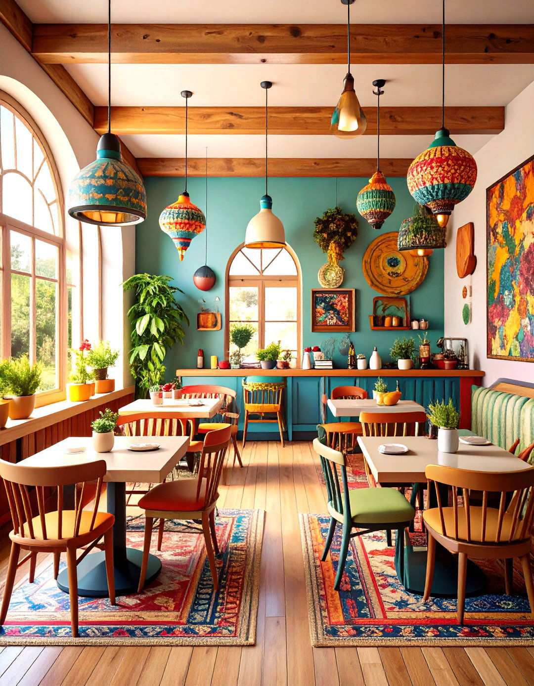 Local Cultural Heritage Themes - 24 Restaurant Interior Design Ideas