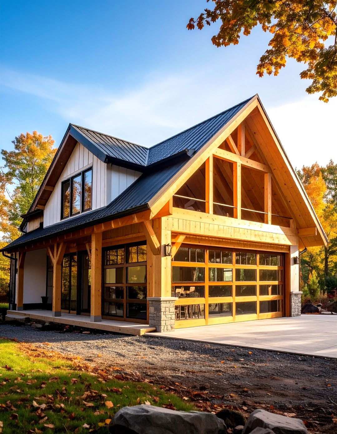 Loft Storage Garage Design - 24 Rustic Garage Ideas
