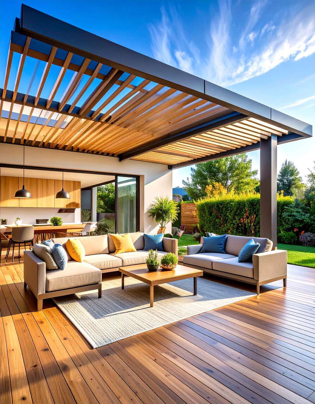 Louvered Pergolas for Weather Control - 24 Shade Ideas