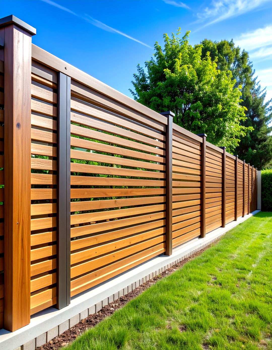Louvered Privacy Fence for Air Flow - 24 Privacy Fence Ideas