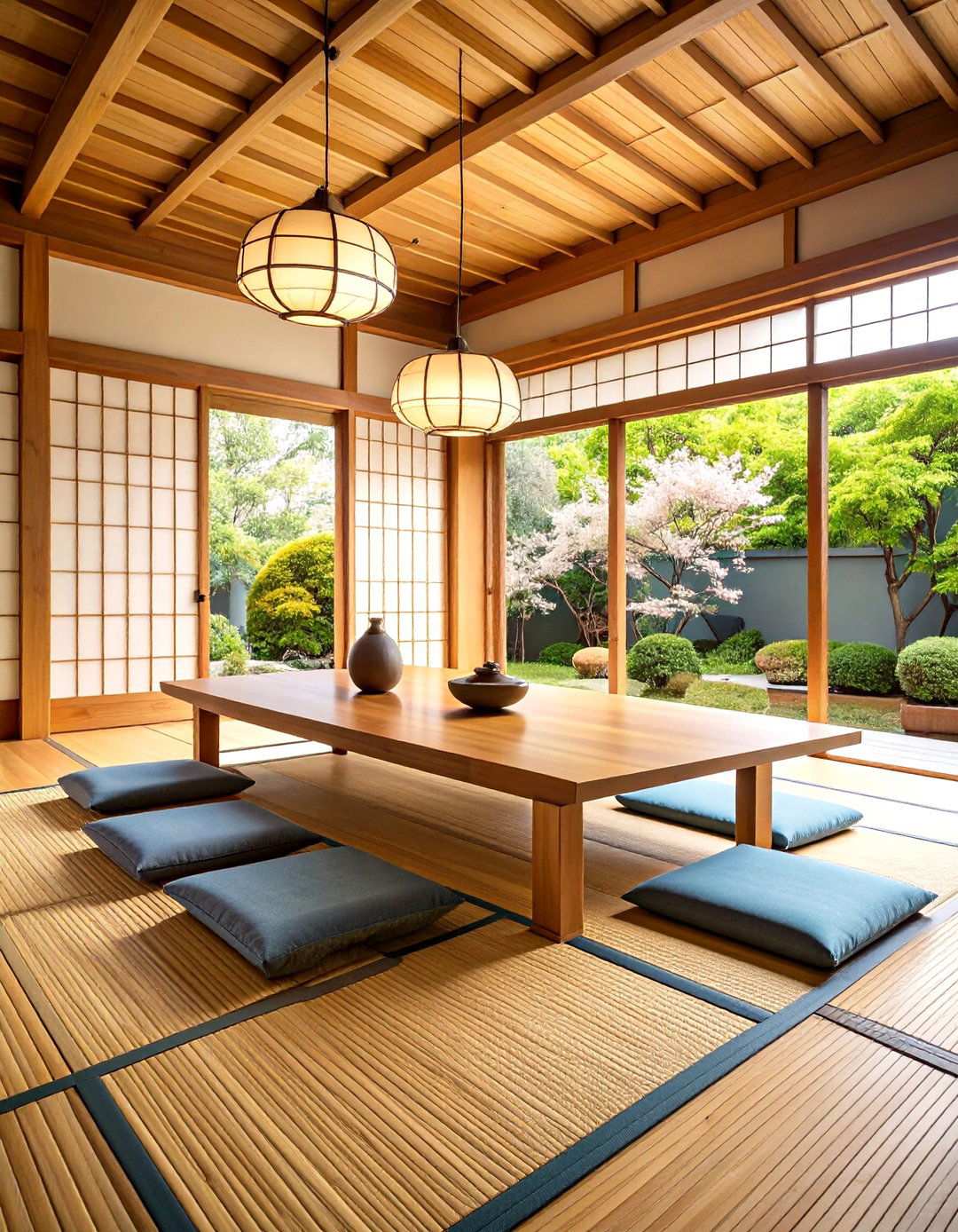Low Height Dining Areas with Floor Seating Options - 24 Japanese Style Kitchen Ideas