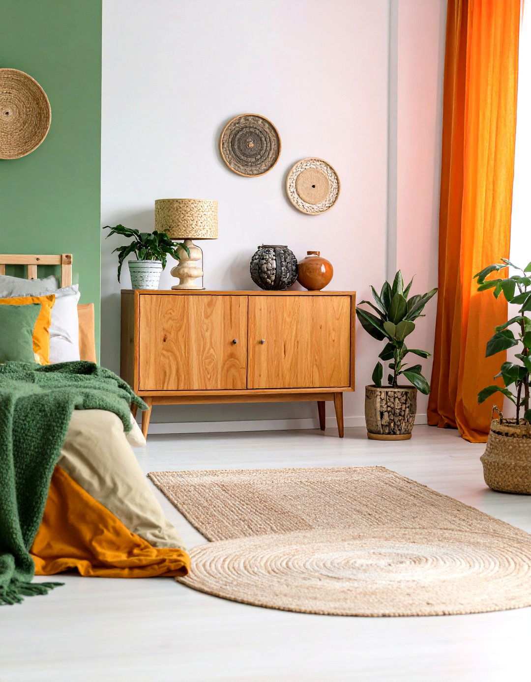 Low Profile Credenza Storage - 24 Midcentury Modern Bedroom Decorating Ideas