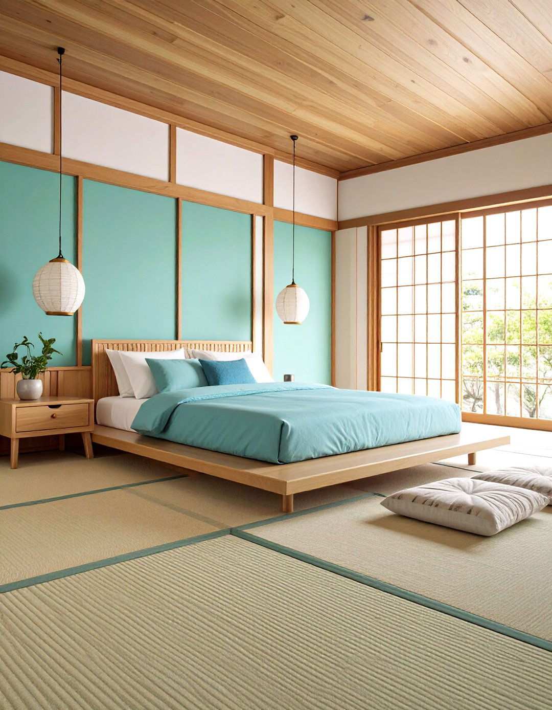 Low Profile Furniture Layout - 24 Japanese Bedroom Ideas