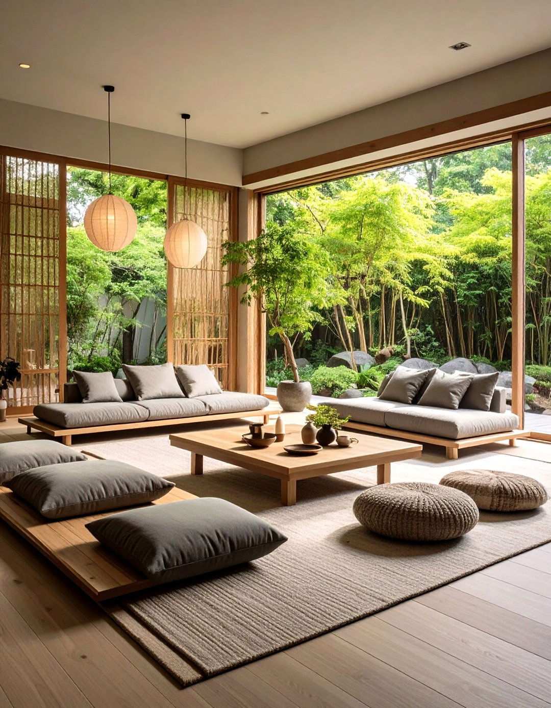 Low Profile Zen Living Room - 24 Luxury Living Room Ideas