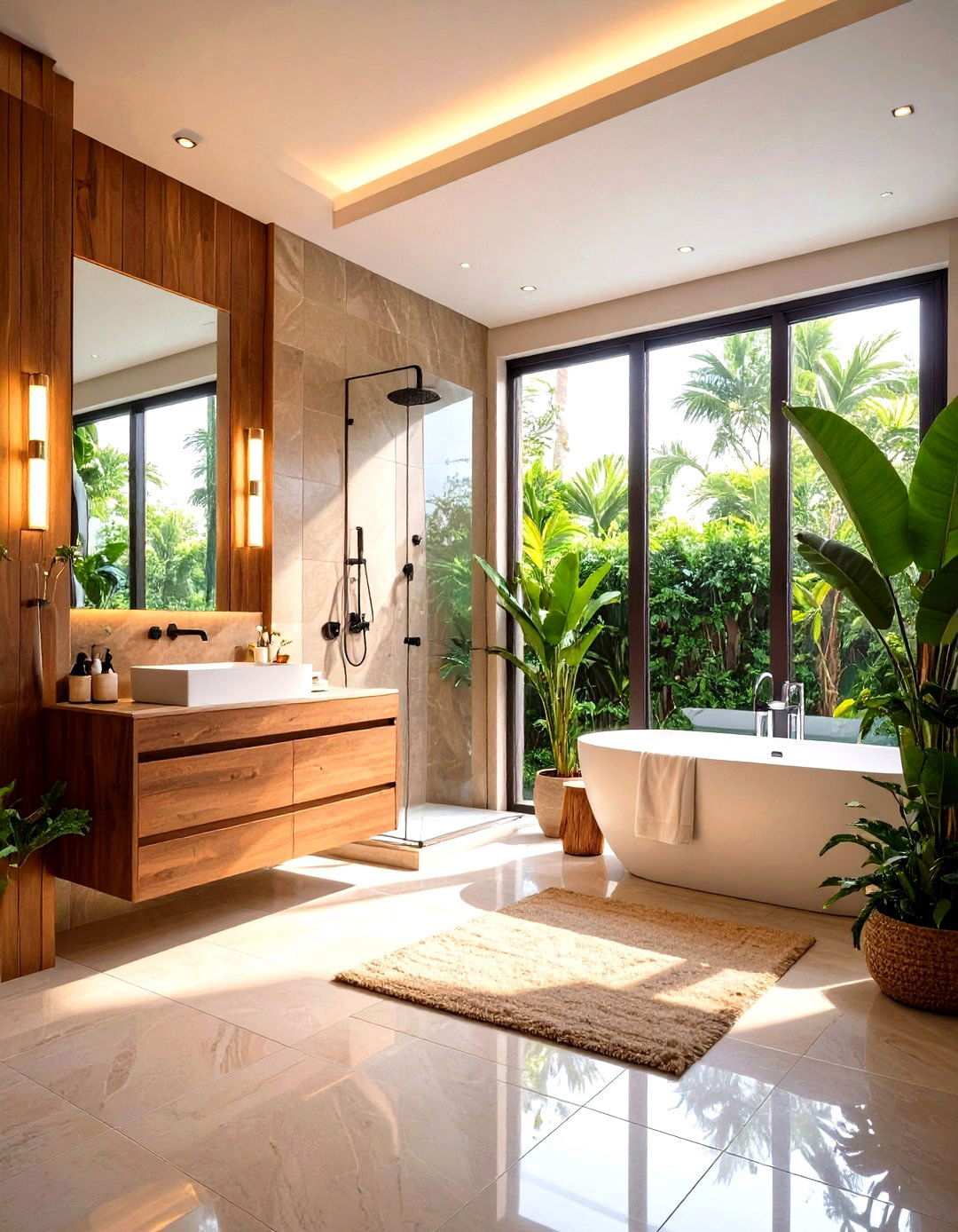 Luxurious Spa Bathroom Retreat - 24 Townhouse Interior Design Ideas