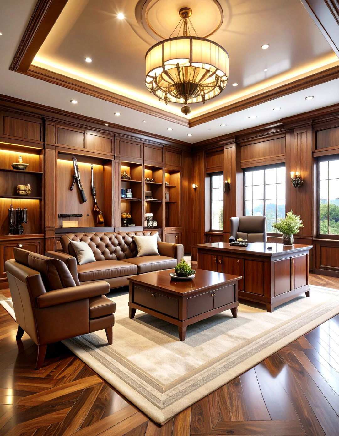 Luxury Executive Gun Room - 24 Man Cave Gun Room Ideas