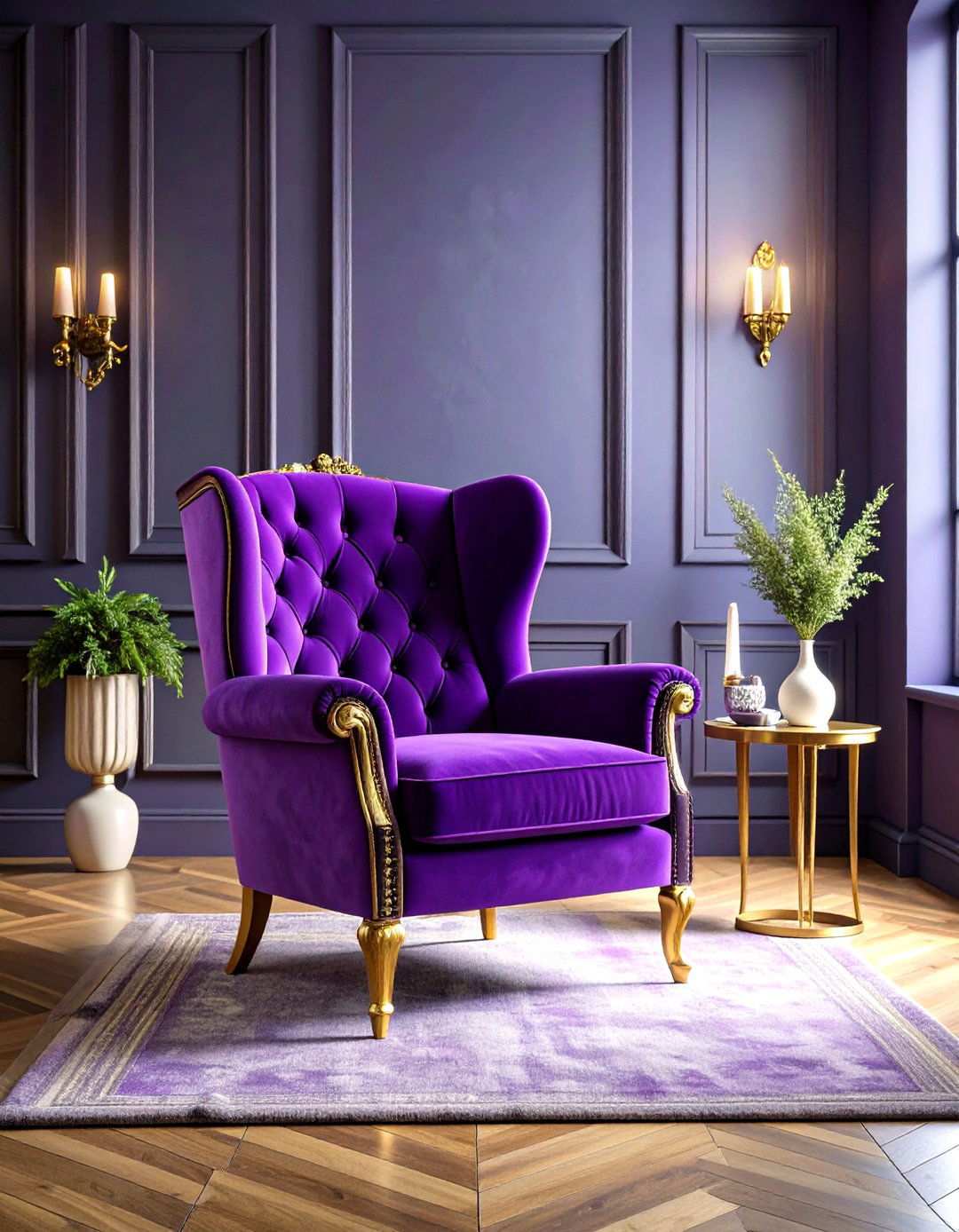 Luxury Purple Velvet Chair Painted Frames - 24 Painted Furniture Ideas