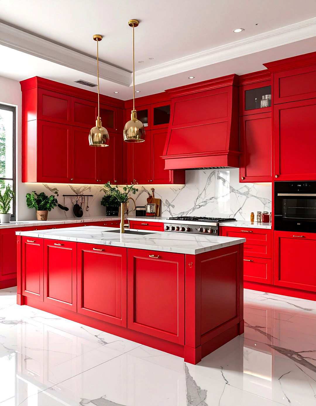 Luxury Red Kitchen Sophistication - 24 Red Kitchens