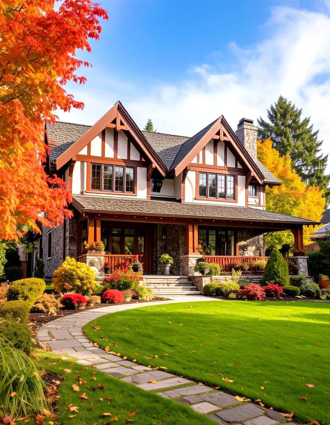 Luxury Tudor with Premium Materials - 24 Modern Tudor Exterior Inspiration