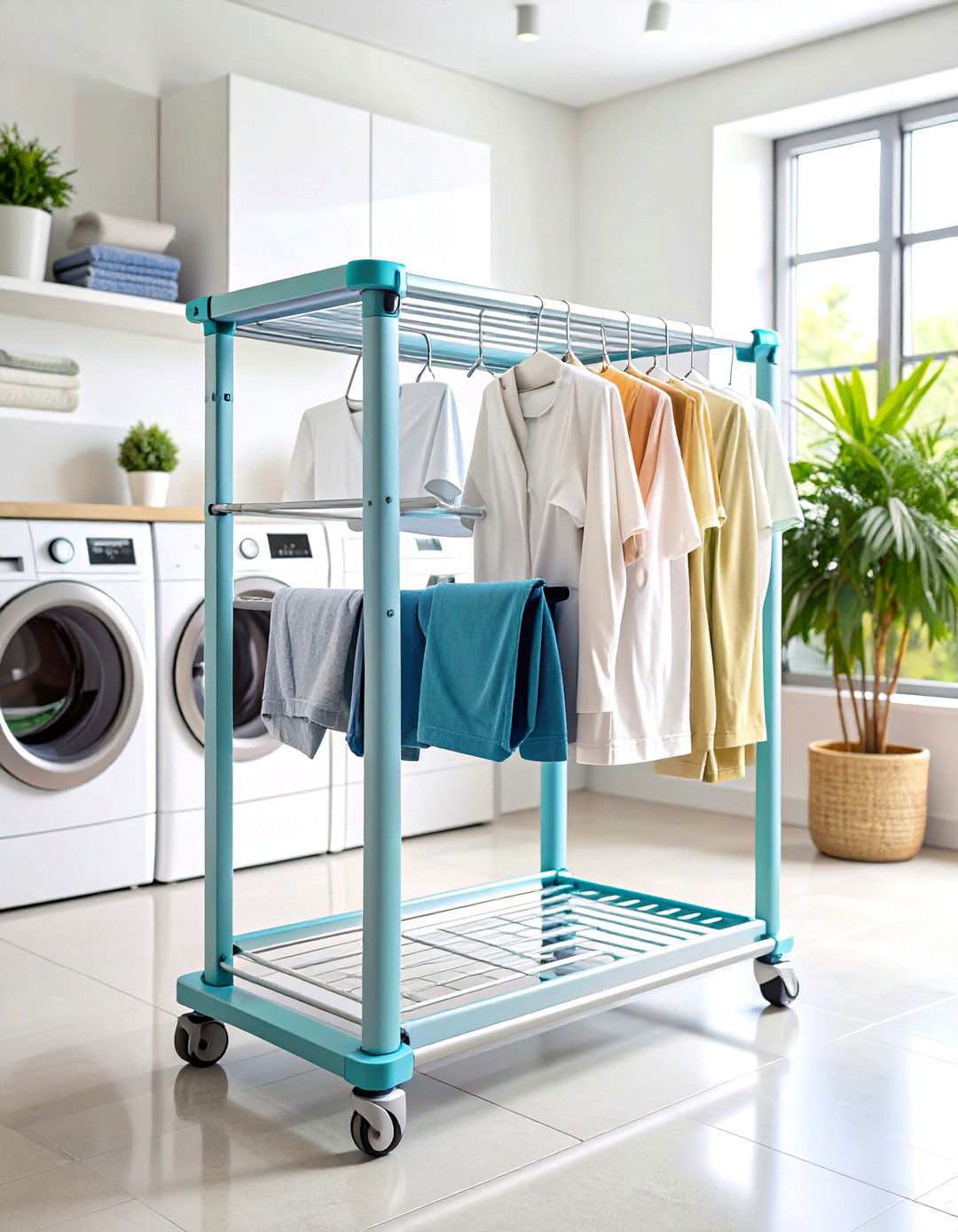 Magnetic Drying Rack System - 24 Laundry Room Drying Rack Ideas