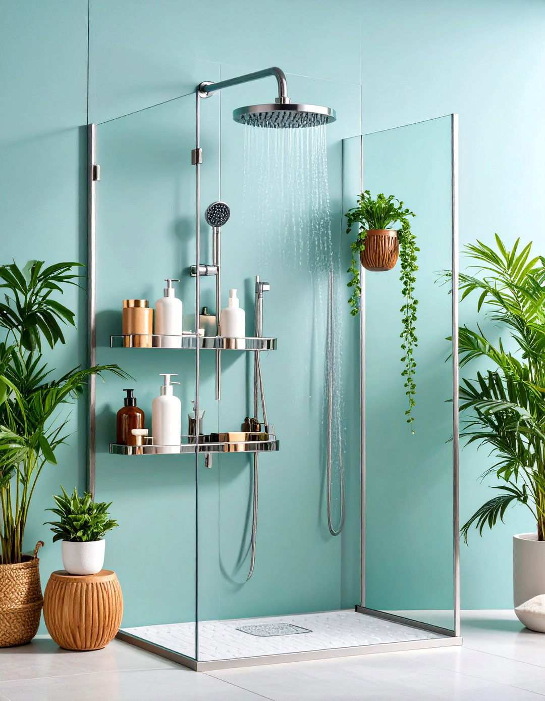 Magnetic Shower Storage - 24 Shower Storage Ideas