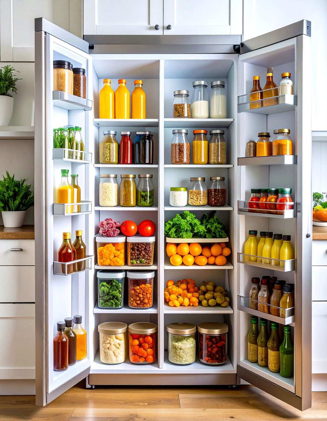 Magnetic Side Panel Storage Hub - 24 Small Pantry Ideas