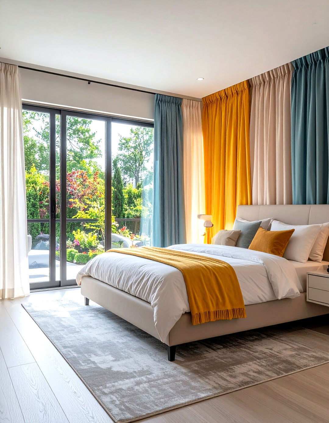 Magnetic Sliding Door Curtains - 24 Sliding Door Curtain Ideas