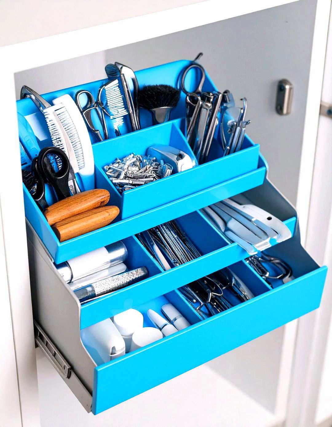 Magnetic Strip Organizers - 24 Small Bathroom Shelving Ideas
