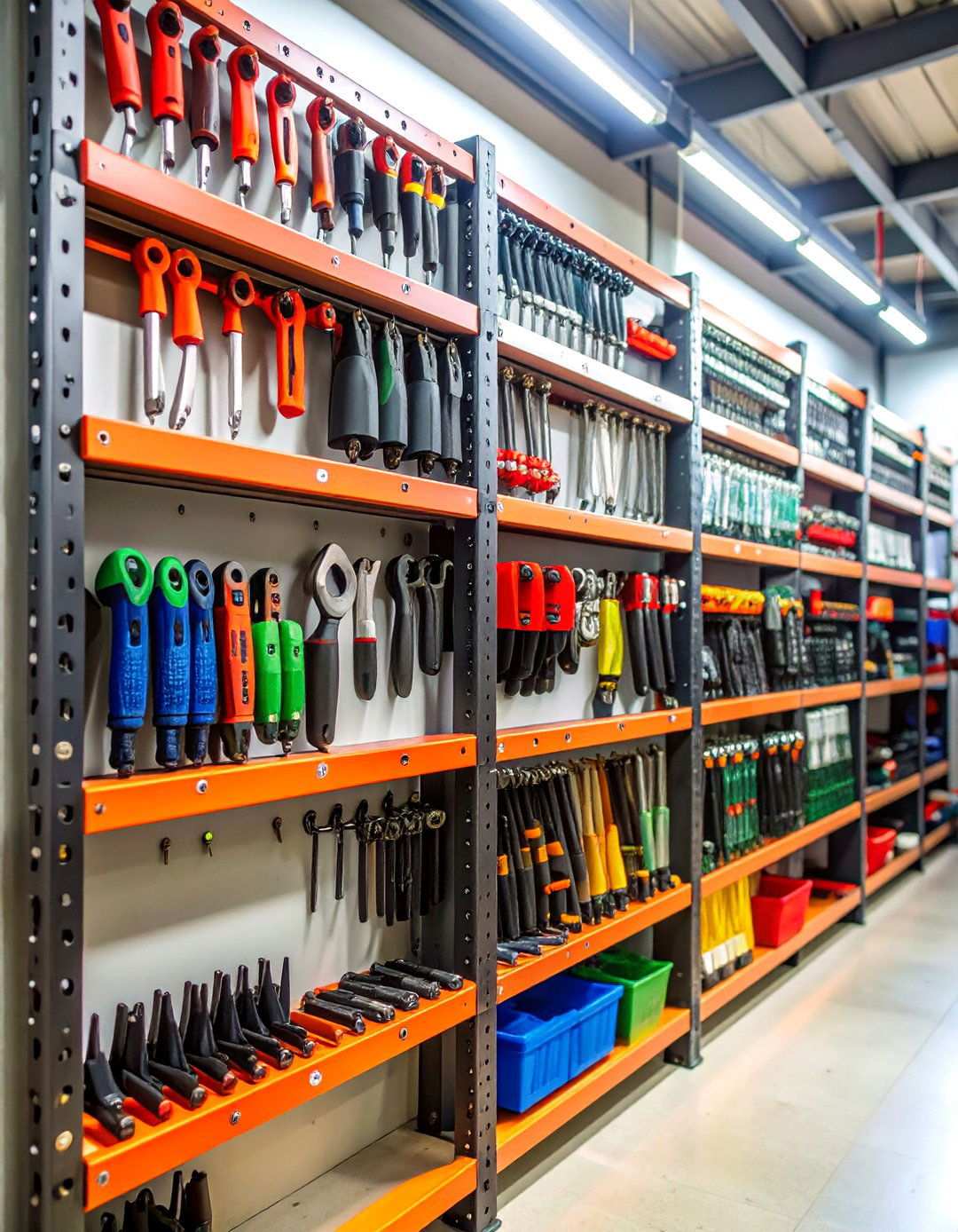 Magnetic Tool Strip Storage - 24 Shed Shelving Ideas