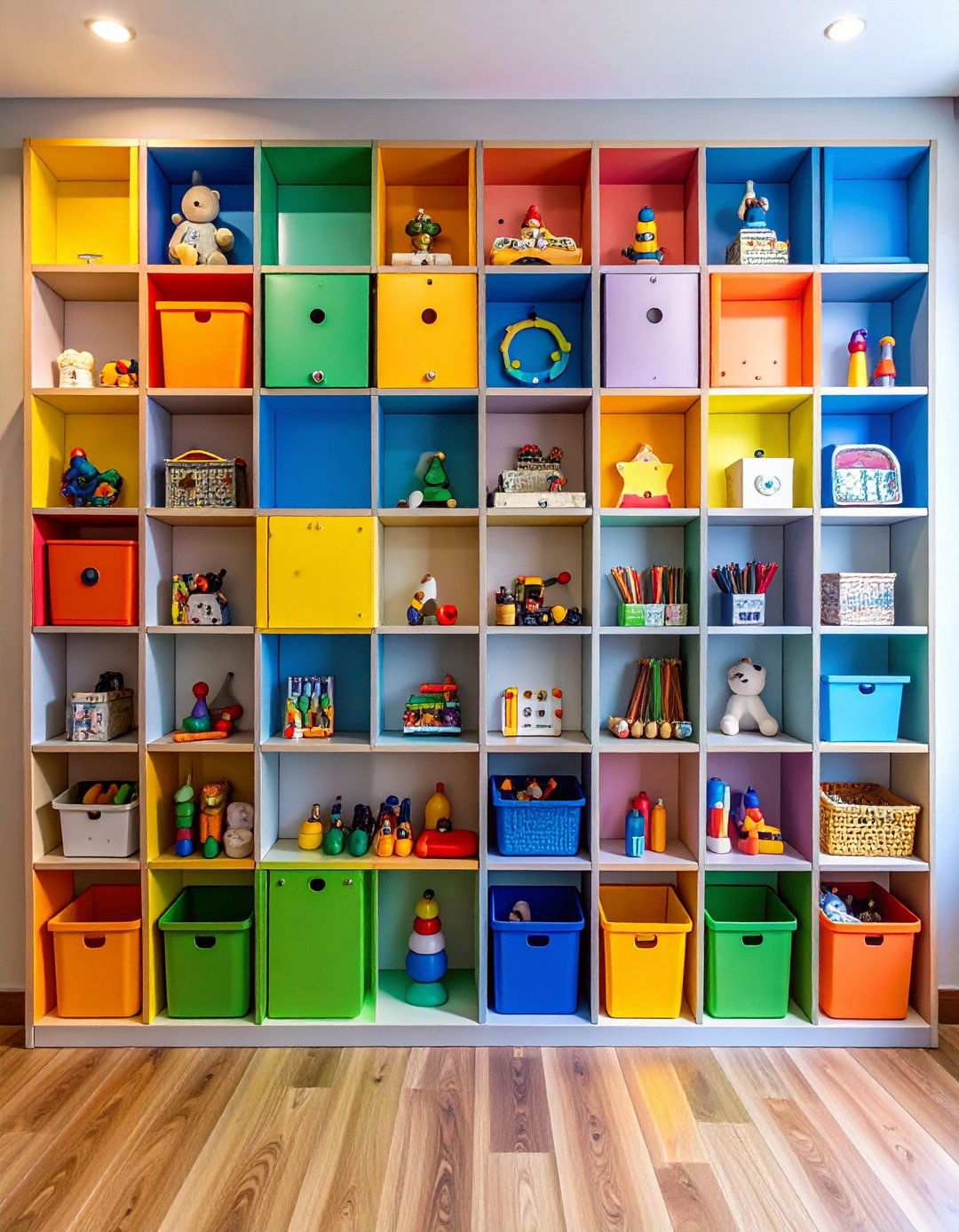 Magnetic Wall Storage - 24 Playroom Storage Ideas