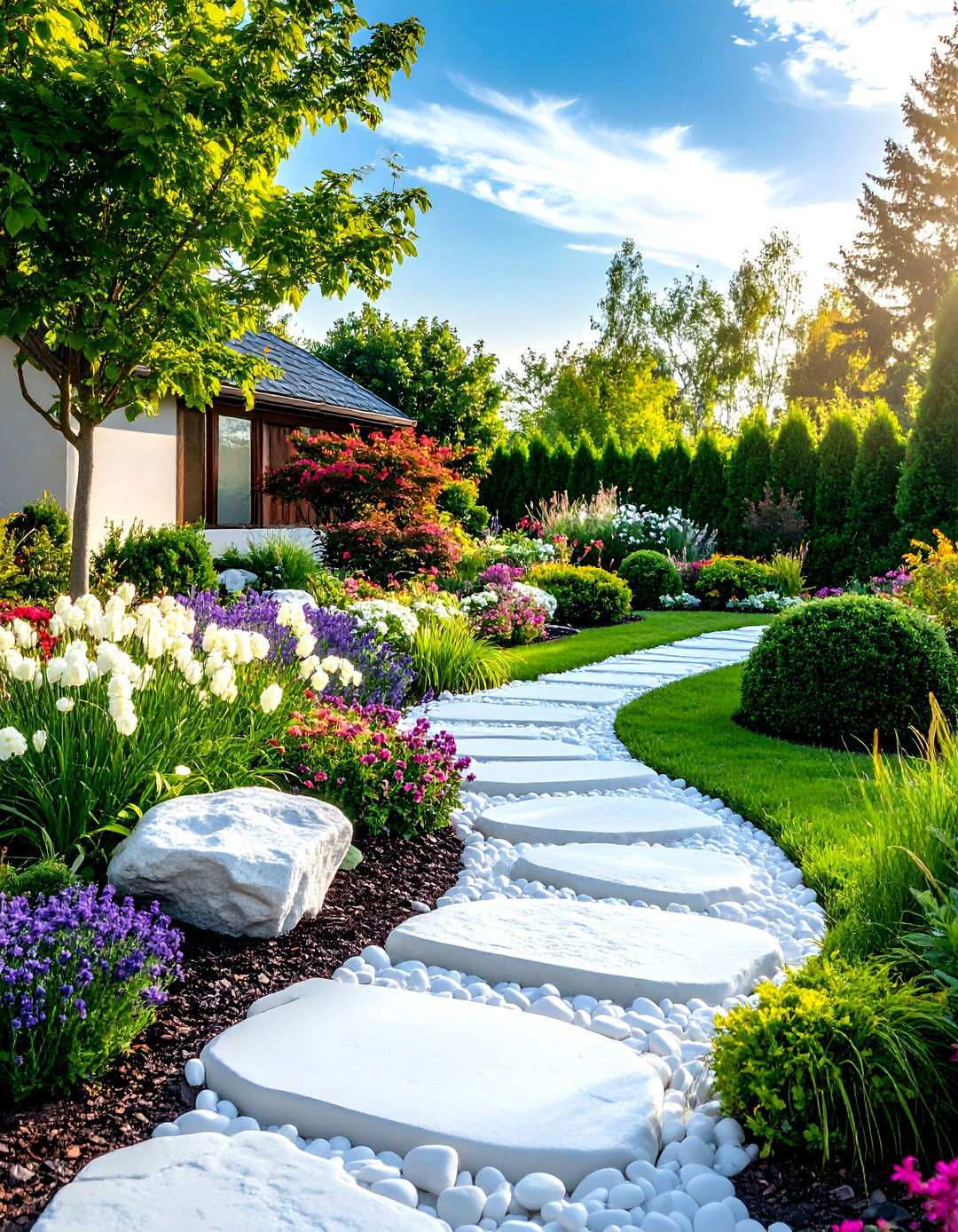 Maintenance Free Alternatives - 24 White Rock Landscaping Ideas