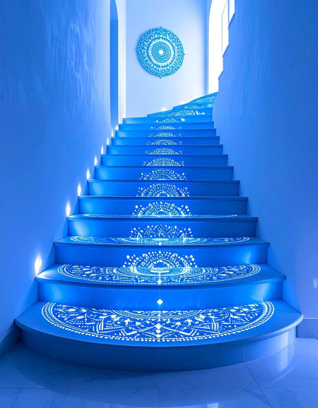 Mandala Meditation Patterns - 24 Stair Riser Ideas