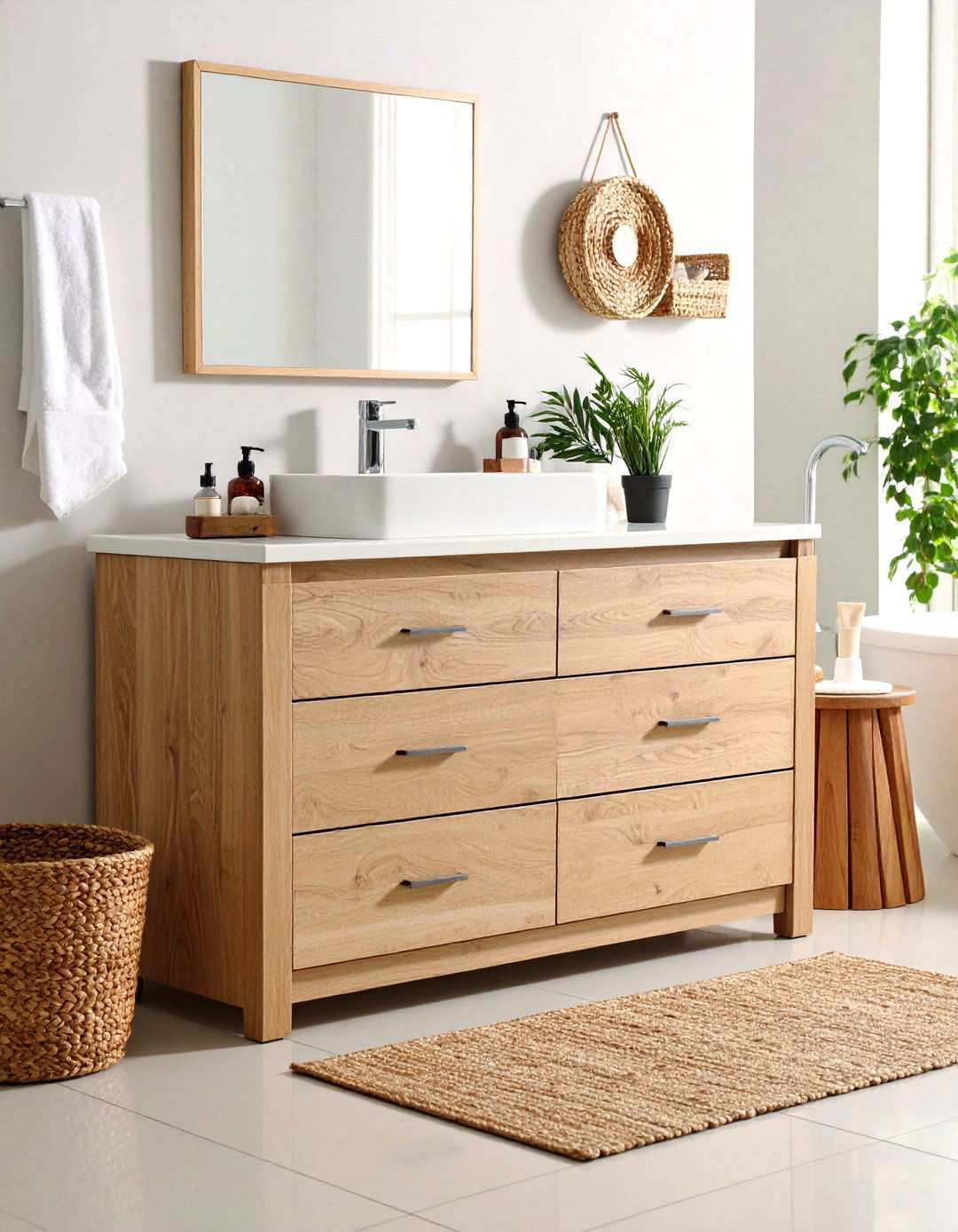 Maple Vanity with Soft Close Drawers - 24 Wood Bathroom Vanity Ideas