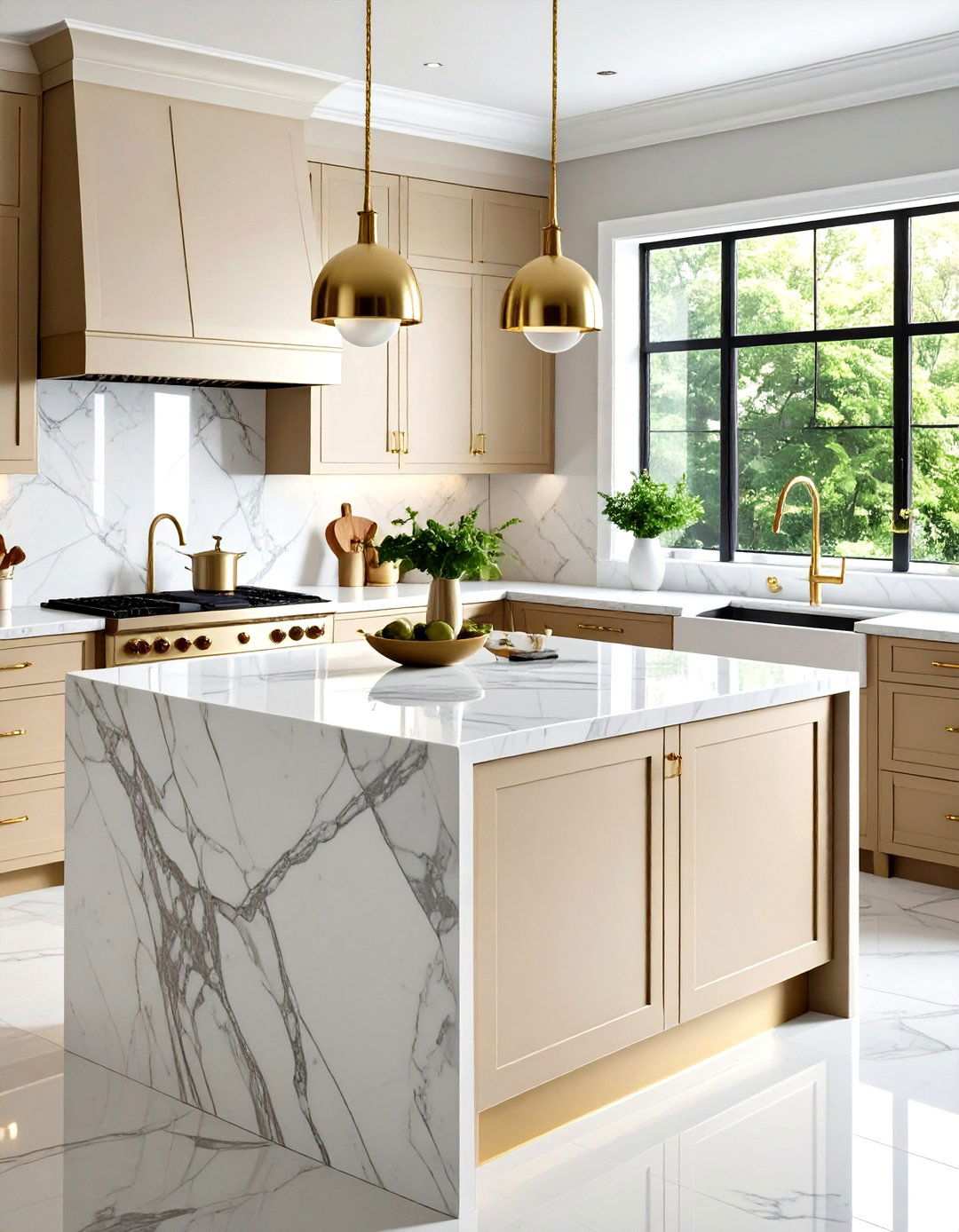 Marble Countertop Integration - 24 Nancy Meyers Interior Design Ideas