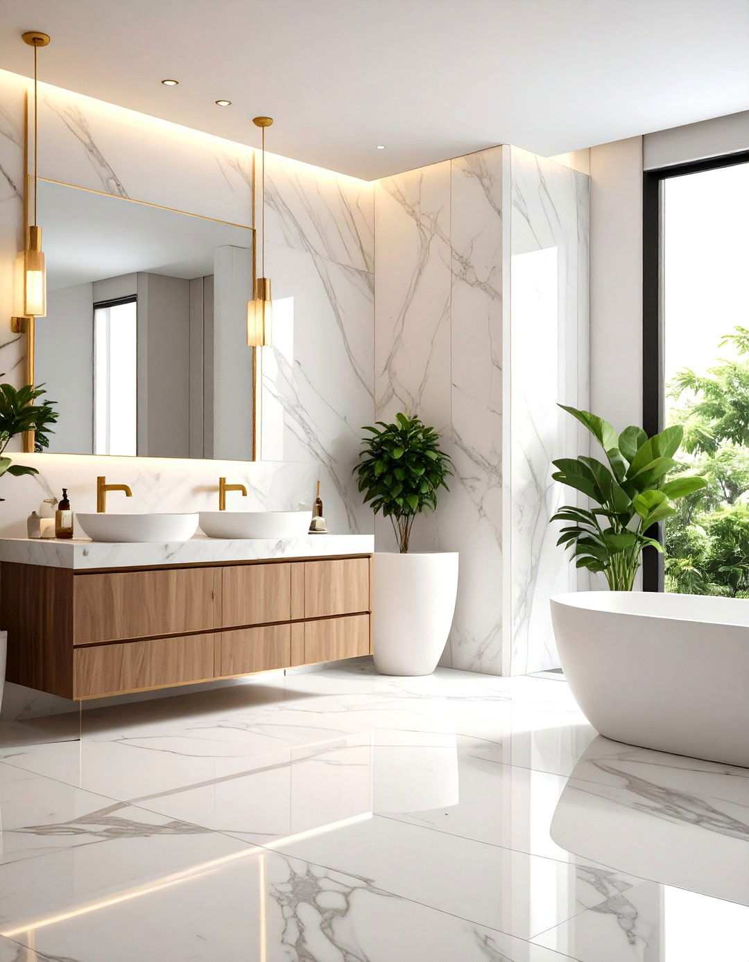 Marble Luxury Spa - 24 Romantic Bathroom Ideas