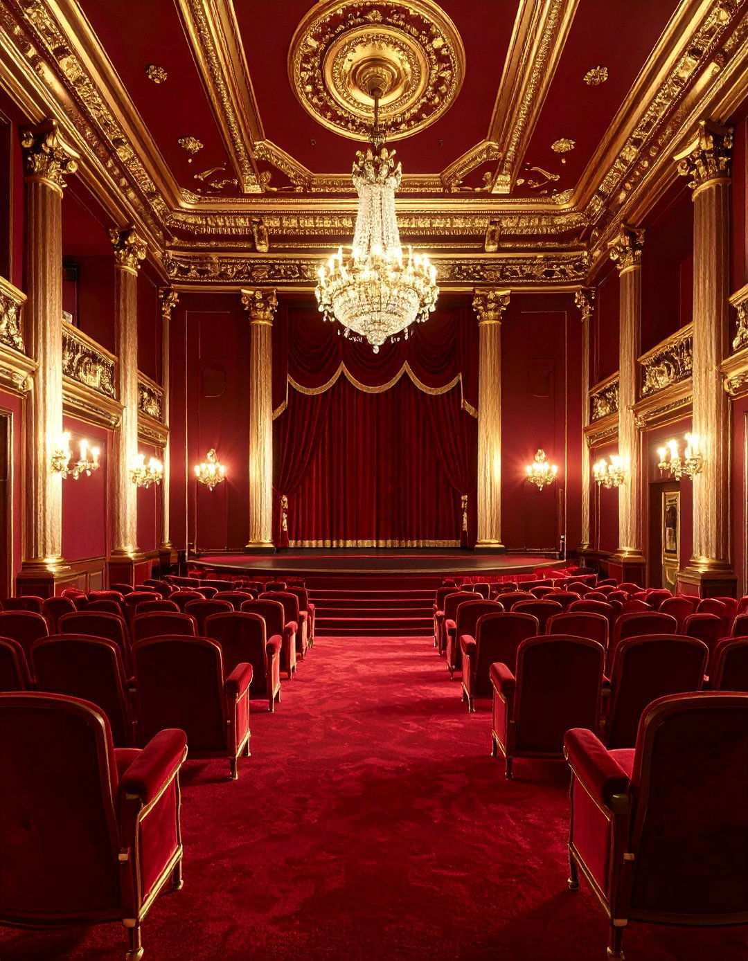 Maroon Red Classic Tradition - 24 Home Theater Paint Colors