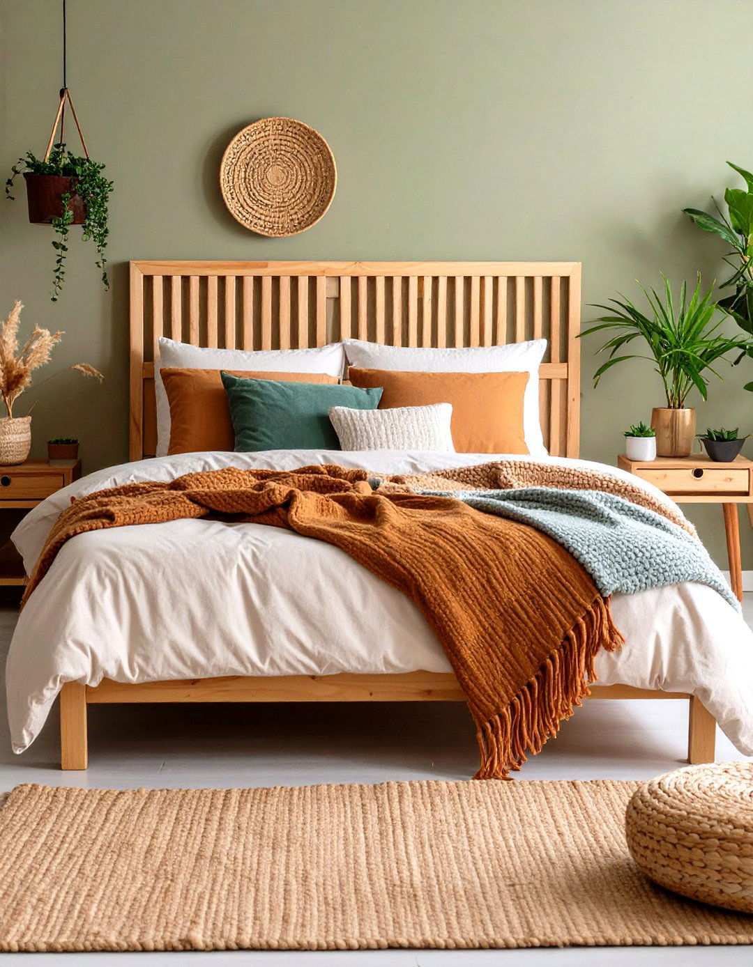 Master Bedroom Textile Layering - 24 Scandinavian Interior Design Ideas