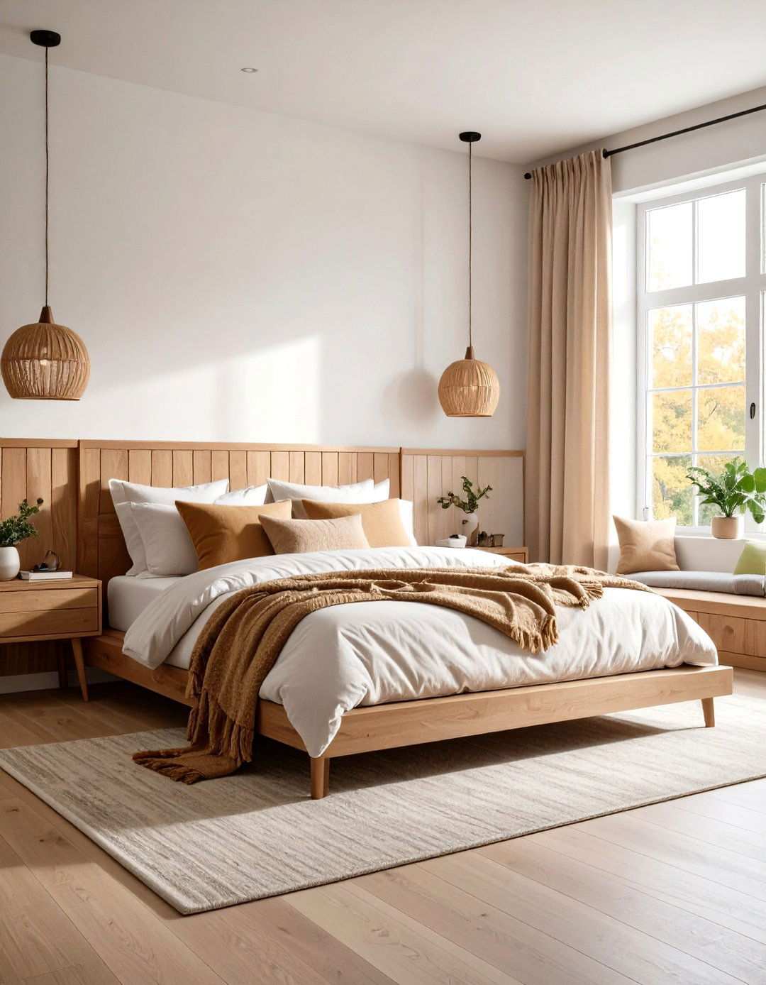 Master Bedroom with Low Profile Prairie Furniture - 24 Prairie-style Interior Design Ideas