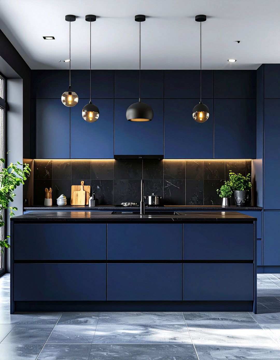 Matte Black Backsplash Finish - 24 Kitchen With Black Backsplash