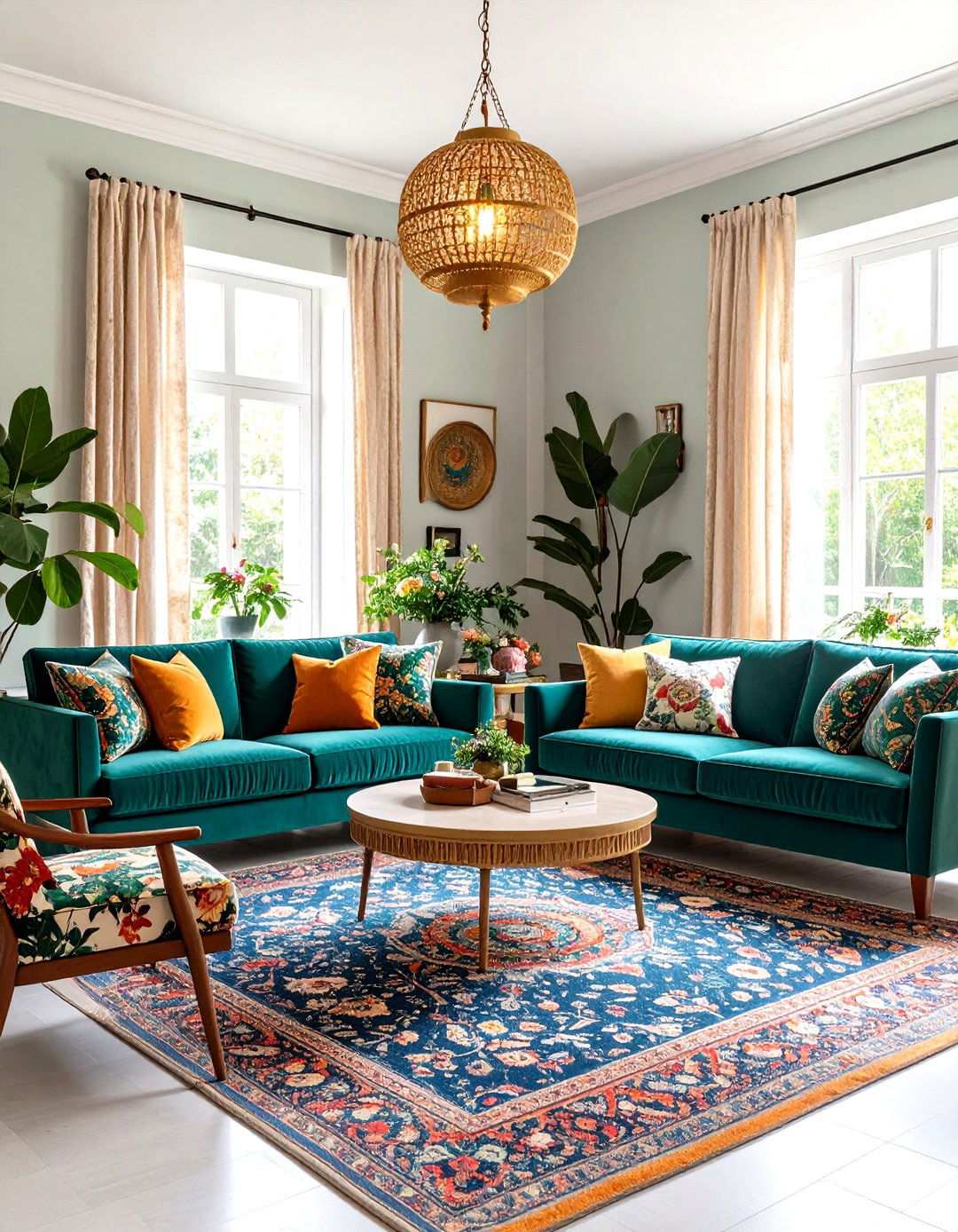 Maximalist Pattern Play Living Room - 24 Luxury Living Room Ideas