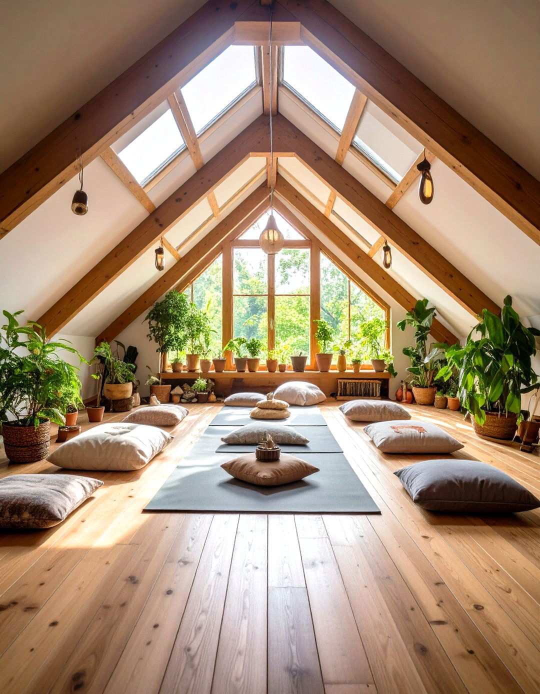 Meditation and Yoga Space - 24 Low Ceiling Small Attic Room Ideas