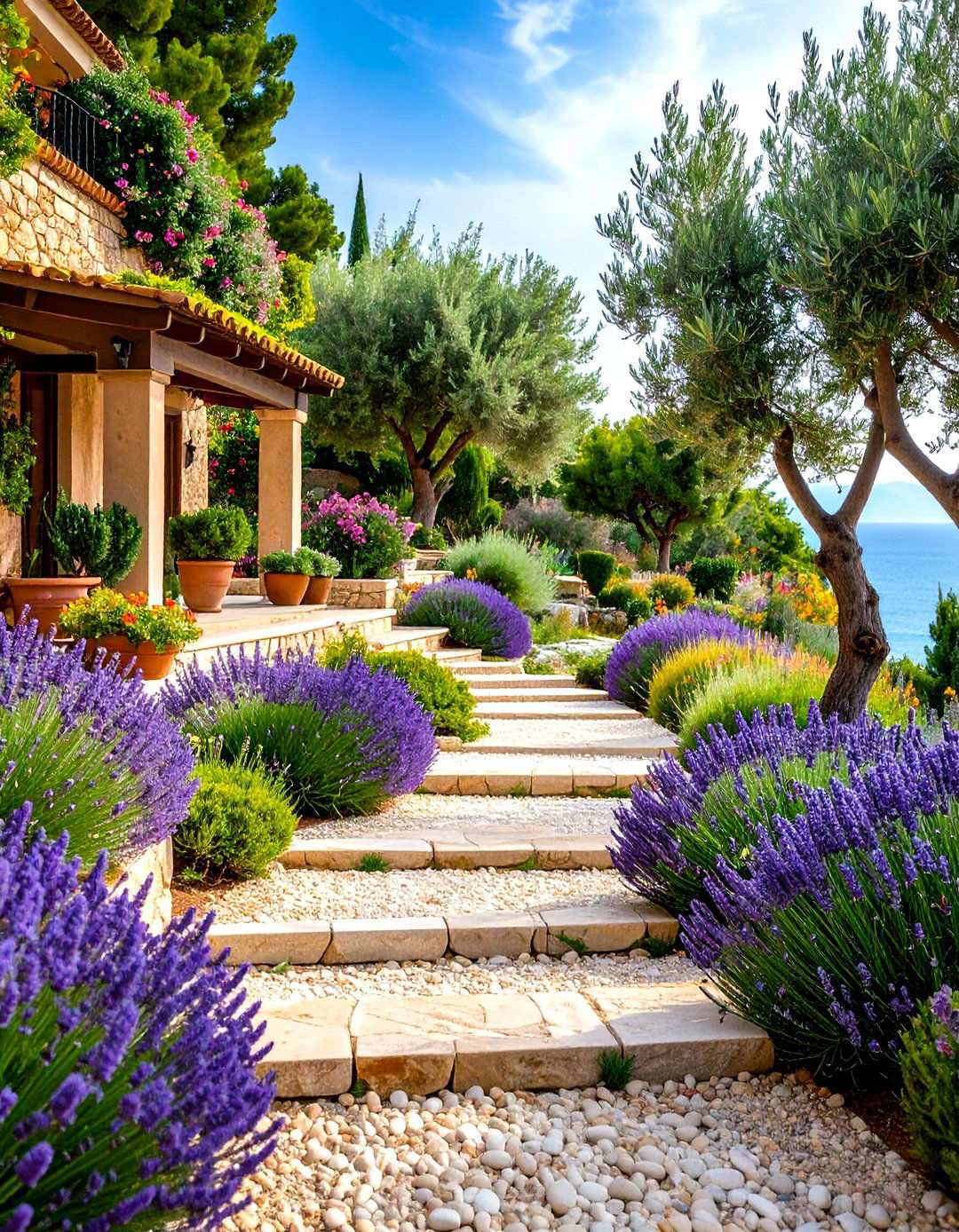 Mediterranean Coastal Gardens - 24 Rock Landscaping Ideas