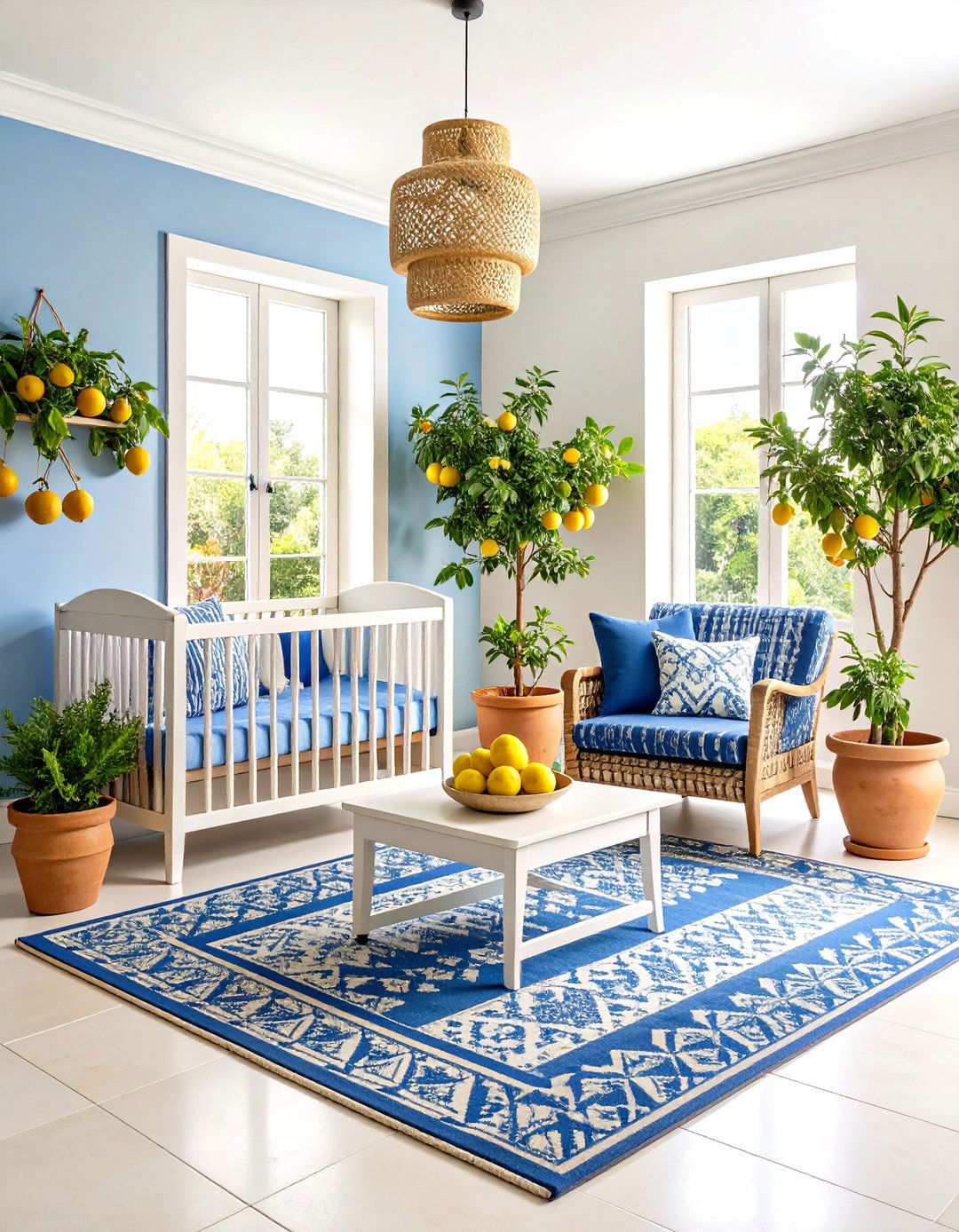 Mediterranean Garden Nursery with Citrus and Herbs - 24 Nursery Garden Ideas