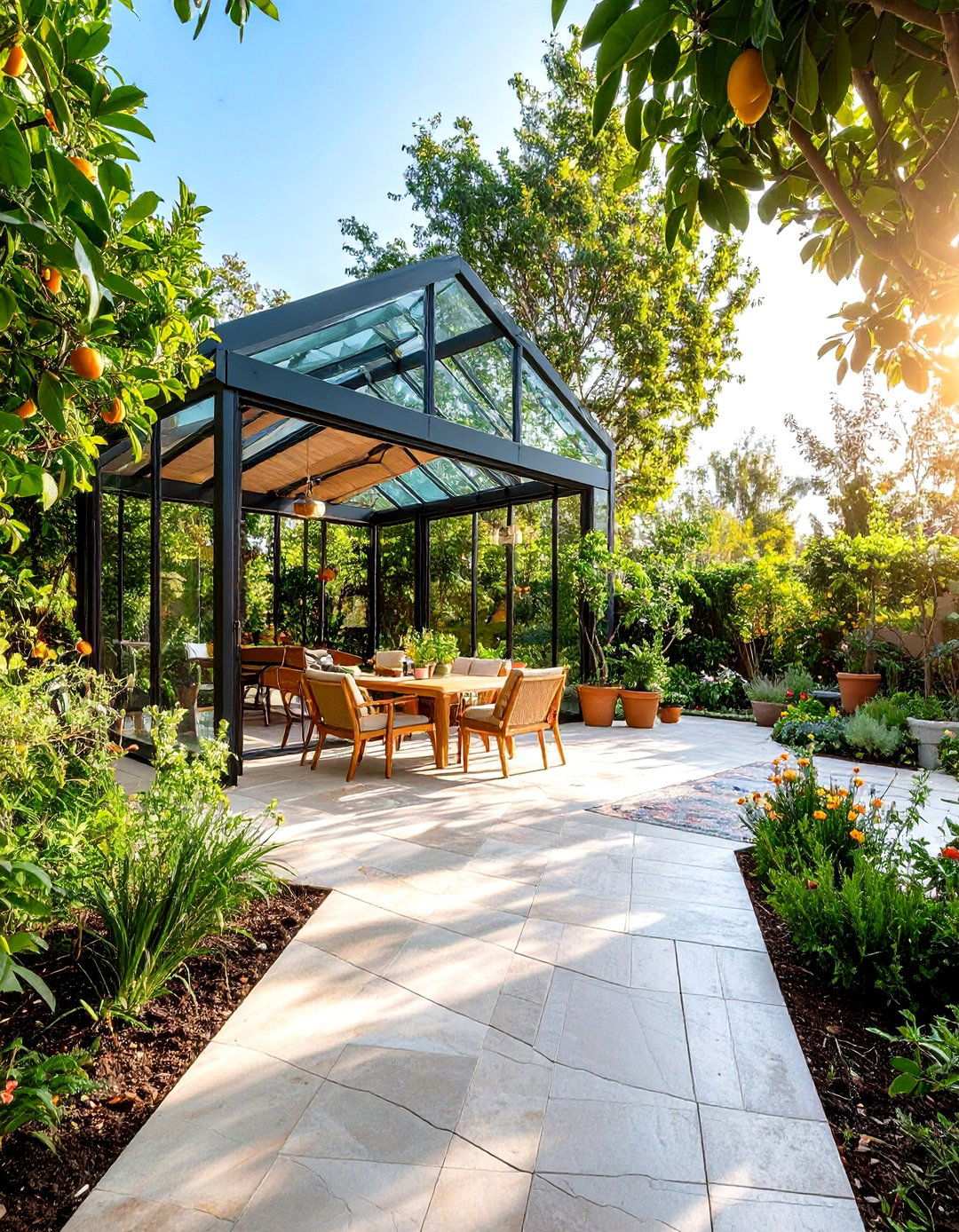 Mediterranean Greenhouse Conservatory Patio - 24 Mediterranean Patio Ideas