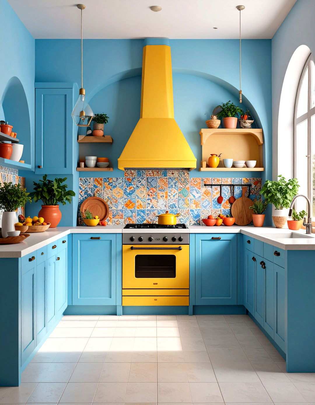 Mediterranean Kitchen Fireplace - 24 Kitchens With Fireplaces