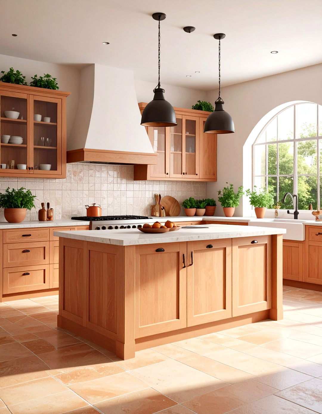 Mediterranean Kitchen with Warm Earth Tones - 24 Modern Kitchen Ideas