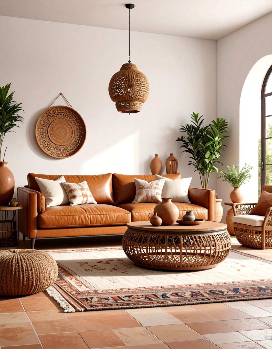 Mediterranean Living Room with Warm Earth Tones - 24 Small Living Room Ideas